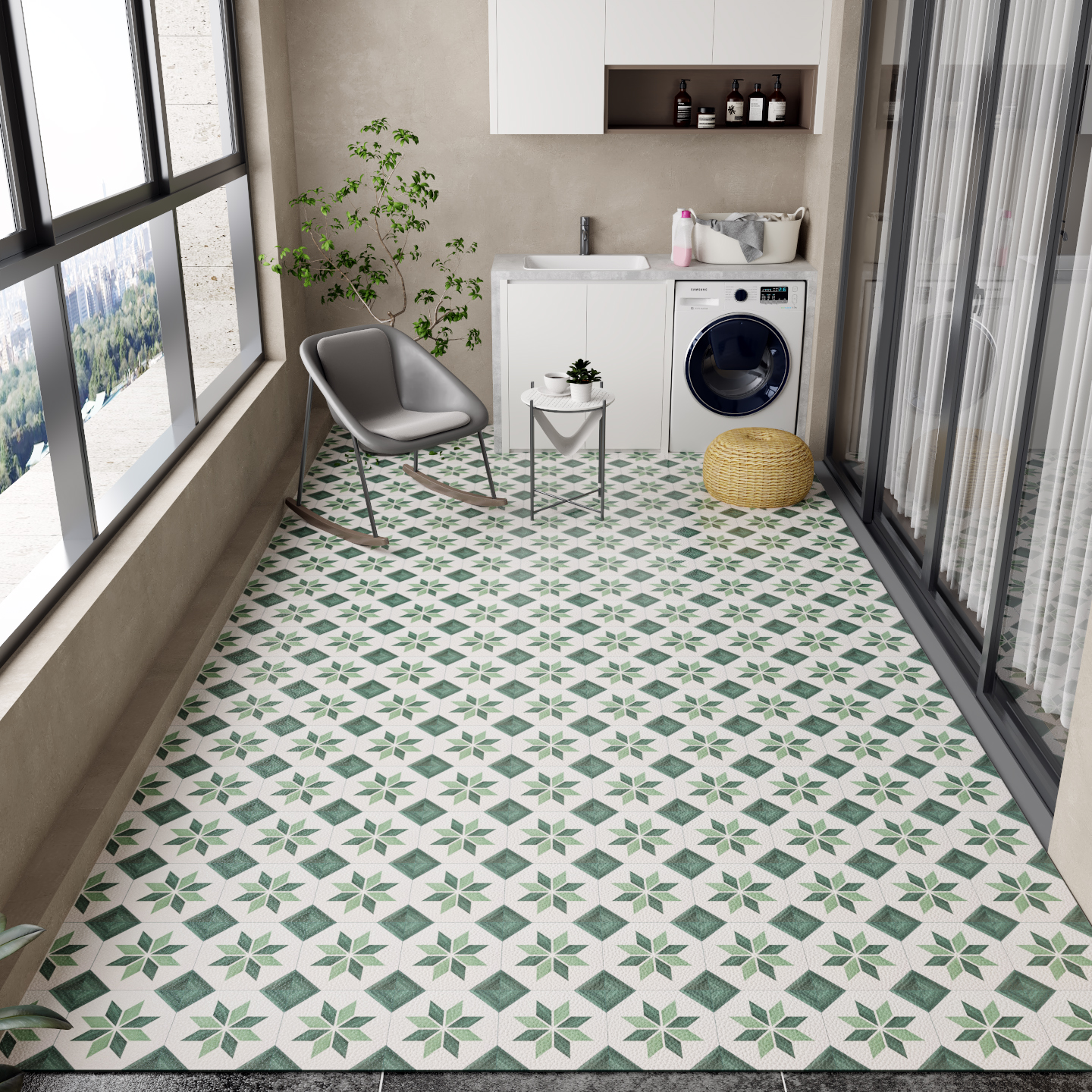 Balcony Floor Mat Pvc Leather  - Commercial Kitchen Vinyl recensie en prijs