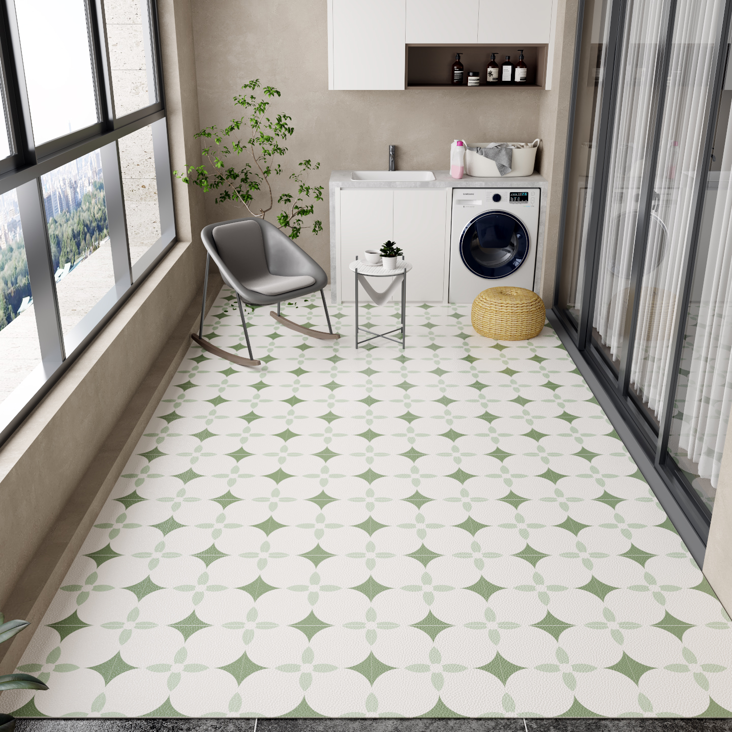 Balcony Floor Mat Pvc Leather  - Commercial Kitchen Vinyl recensie en prijs