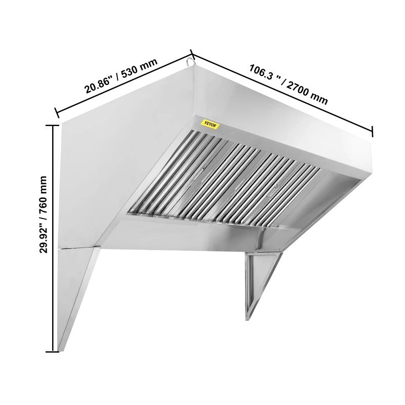 4/5/6/7/8/9FT Commercial Exhau - Commercial Kitchen Vent recensie en prijs