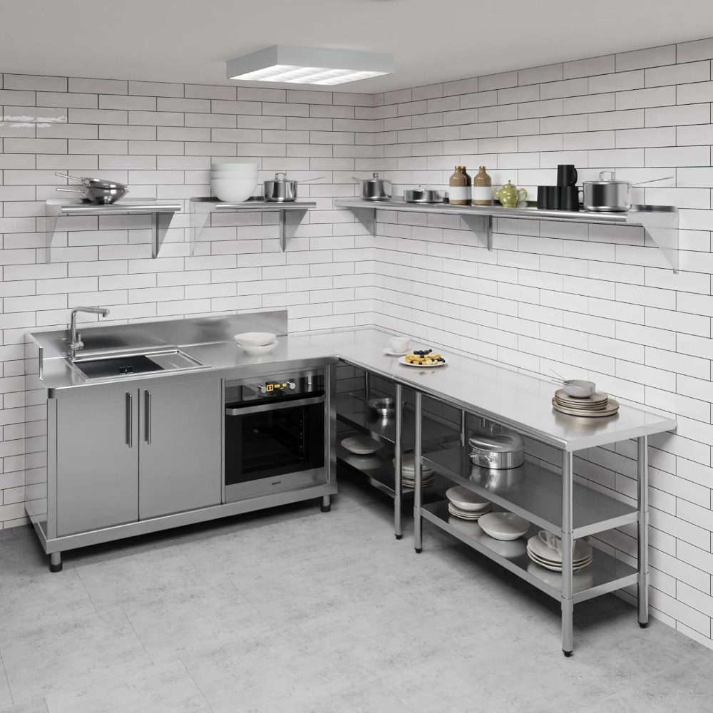 12x96in Stainless Steel Wall S - Commercial Kitchen Wall Shelves recensie en prijs