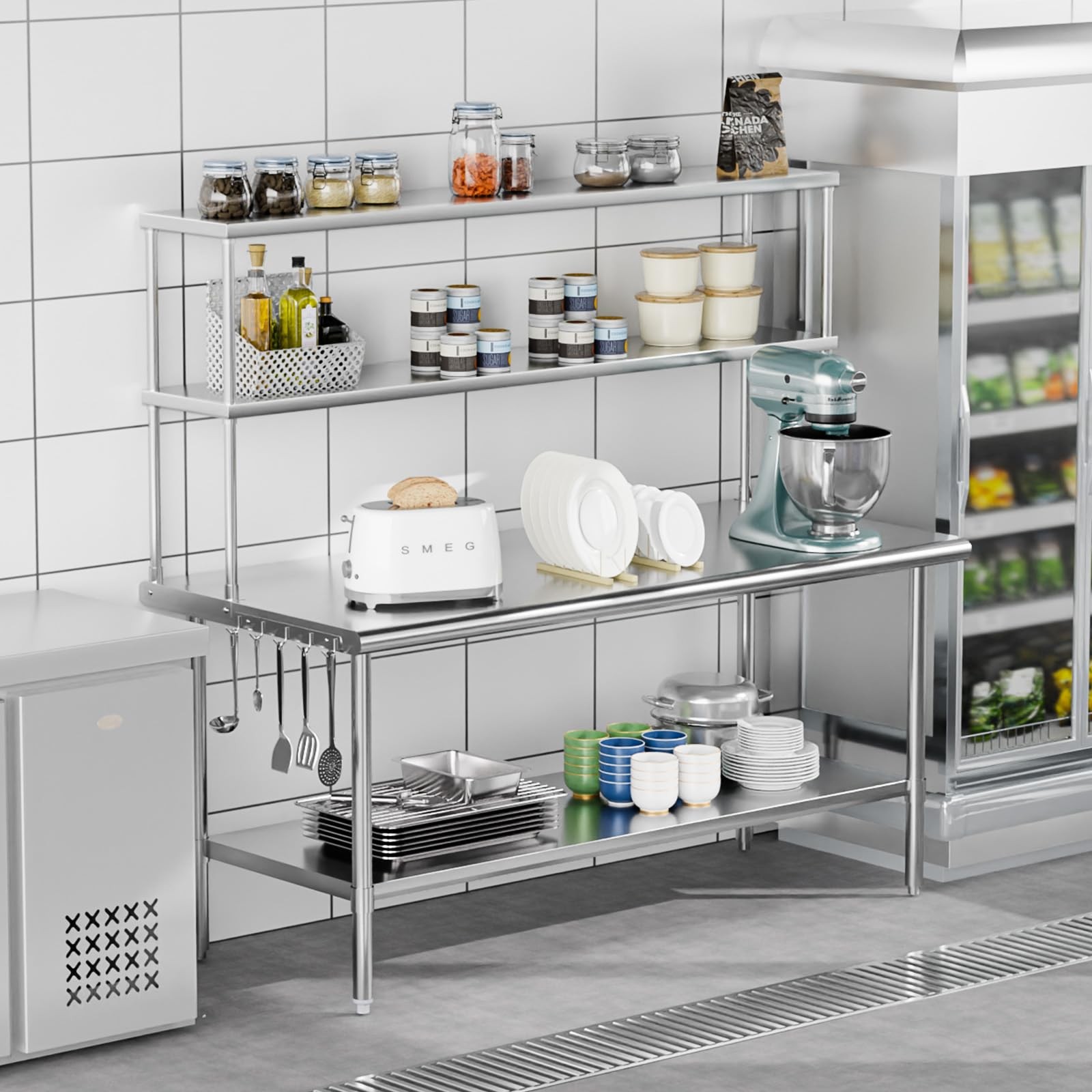 Adjustable Shelf Stainless Ste - Commercial Kitchen Tables recensie en prijs