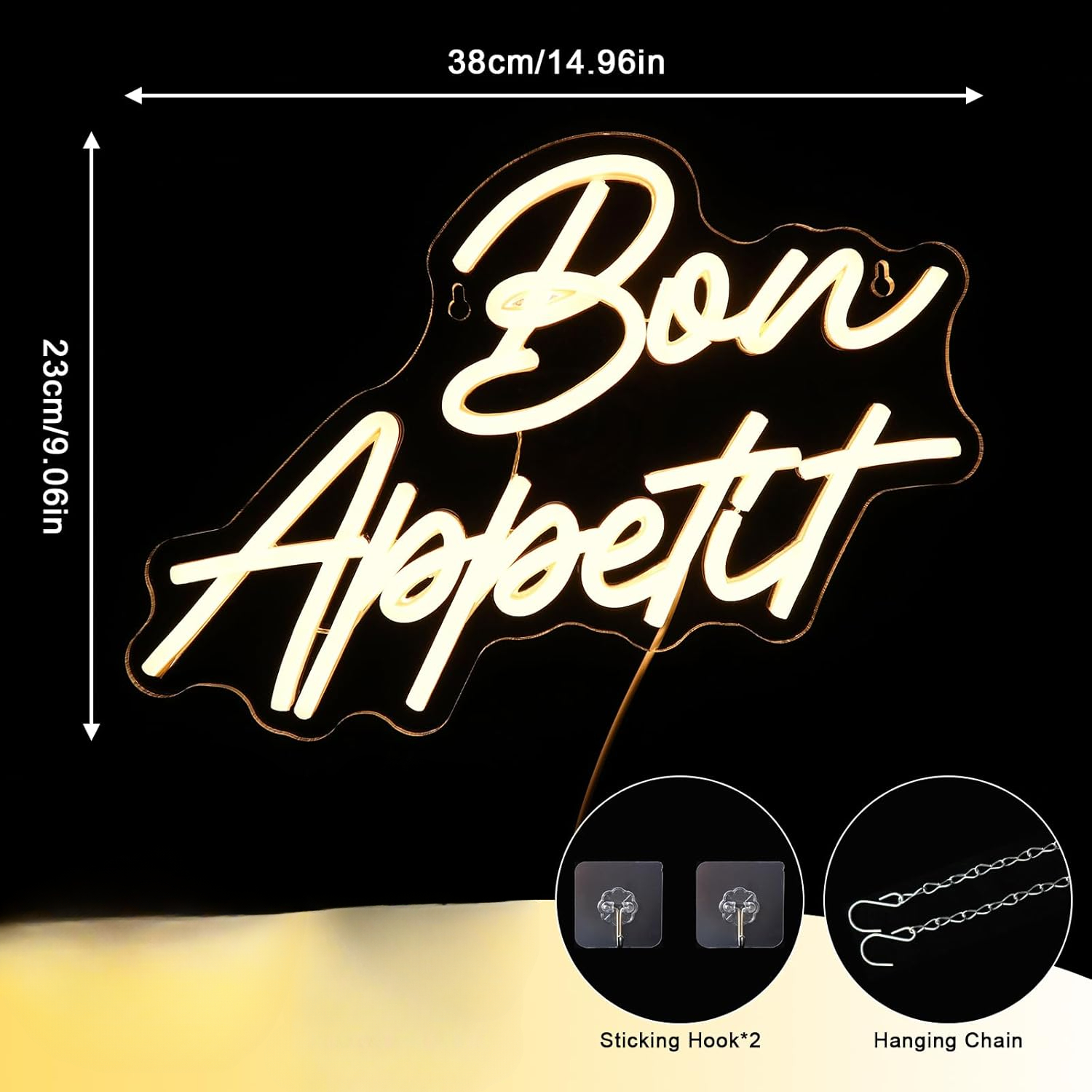 Bon Appetit Neon Light Sign LE - Commercial Kitchen Store recensie en prijs