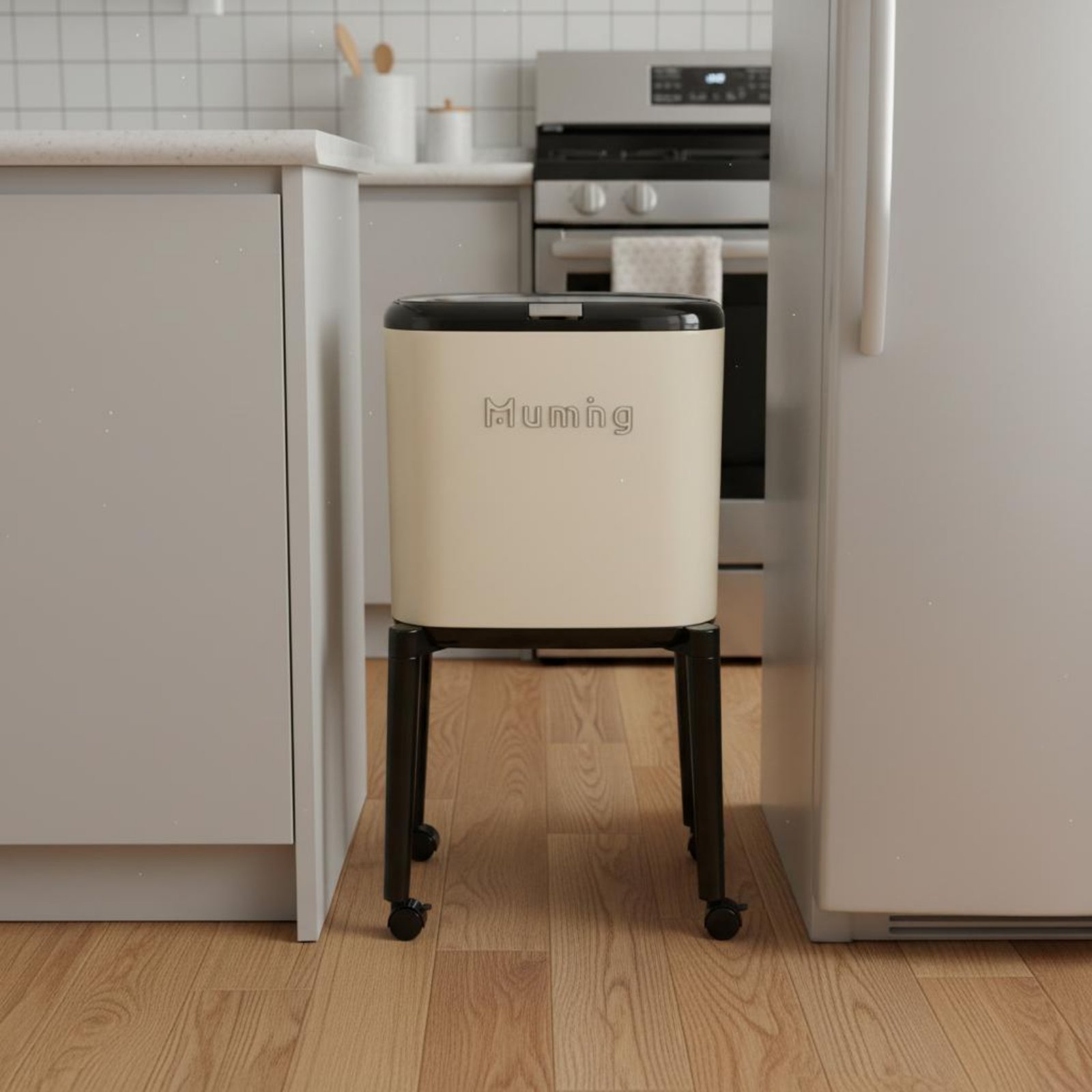 Lid Trash Can with Wheels Hand - Commercial Kitchen On Wheels recensie en prijs
