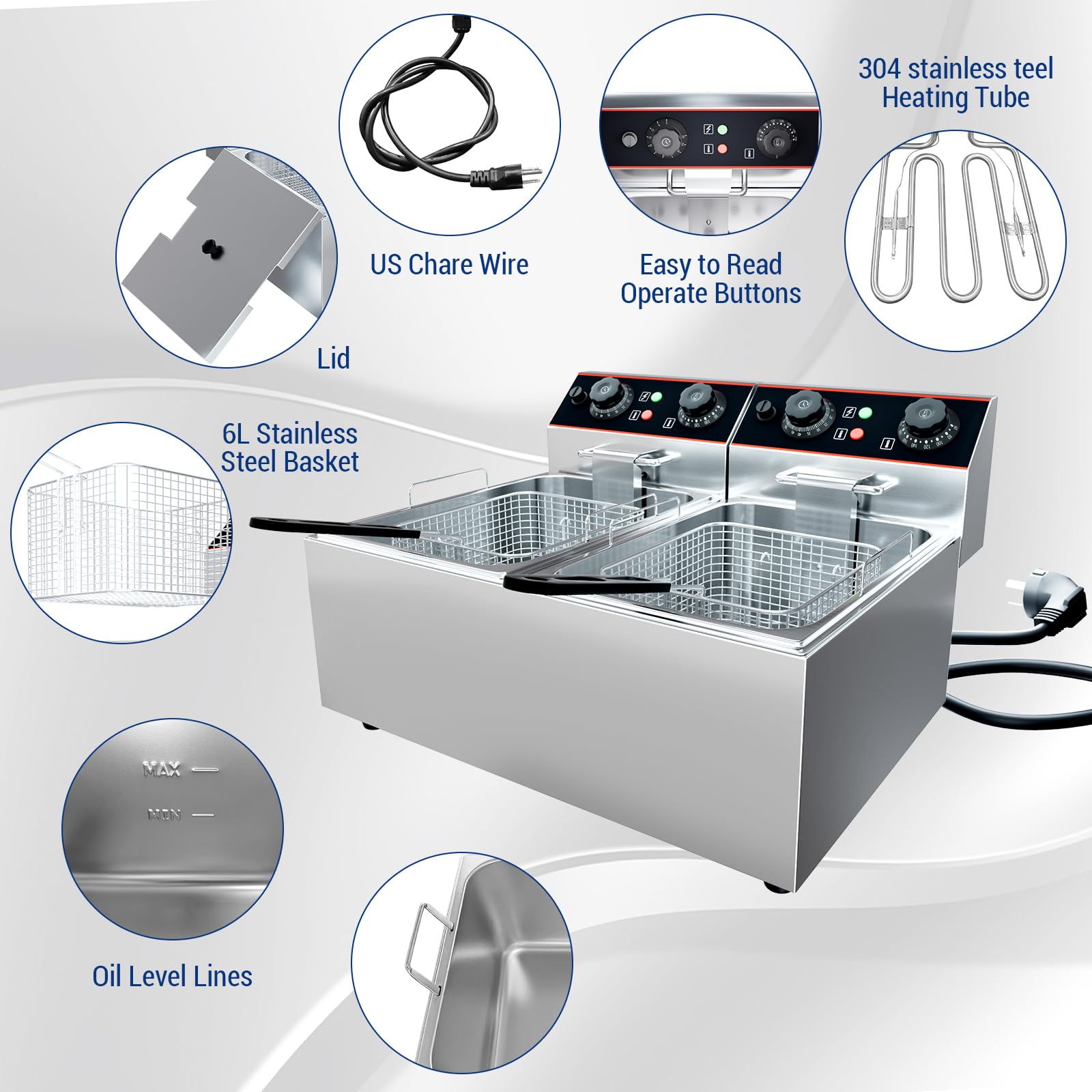 6/8/11L Commercial Electric De - Deep Fryer Commercial recensie en prijs