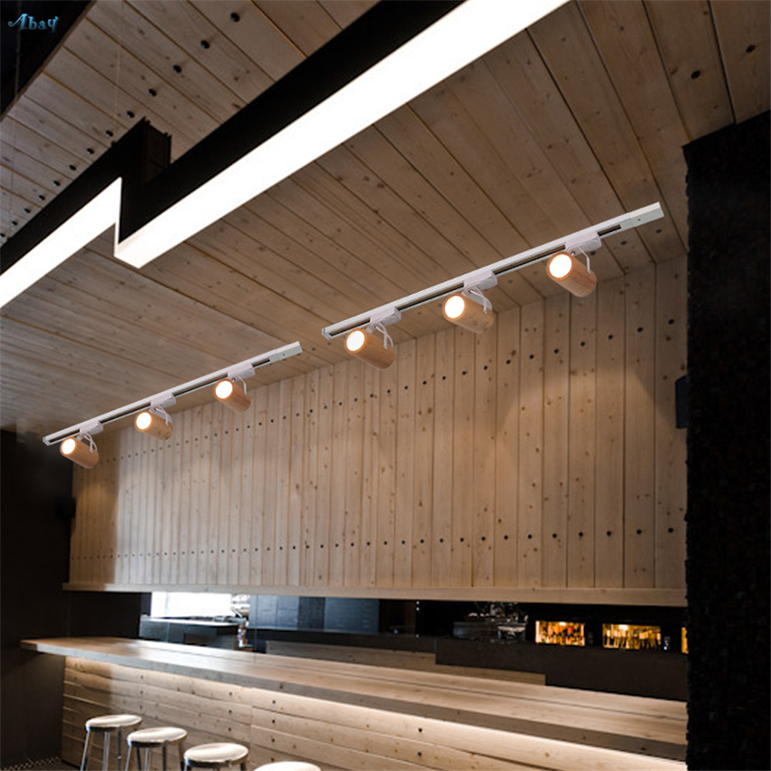 LED Track Wooden Ceiling Lamps - Commercial Kitchen Background recensie en prijs