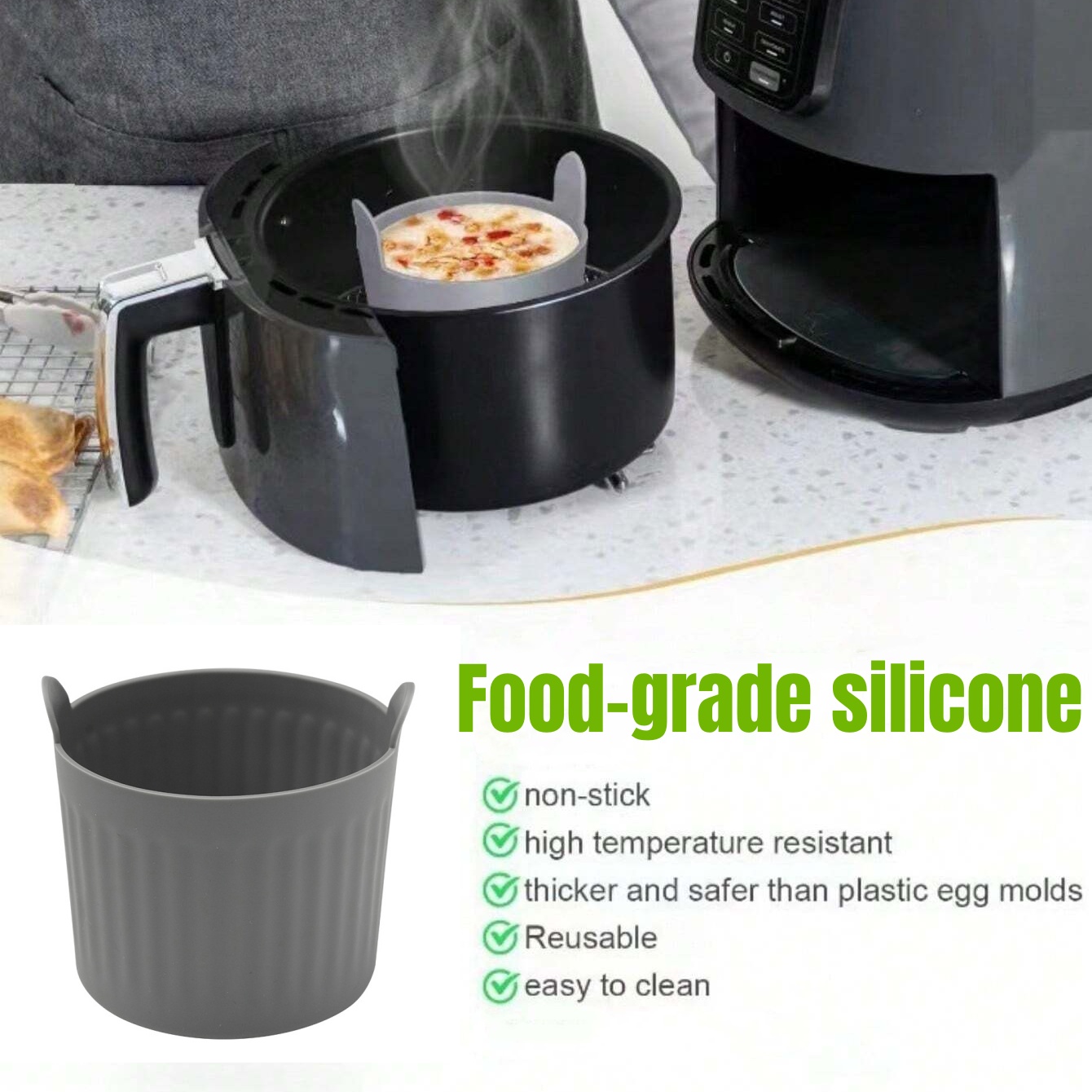 4Pcs Silicone Air Fryer Baking - Rotary Bakery Oven recensie en prijs