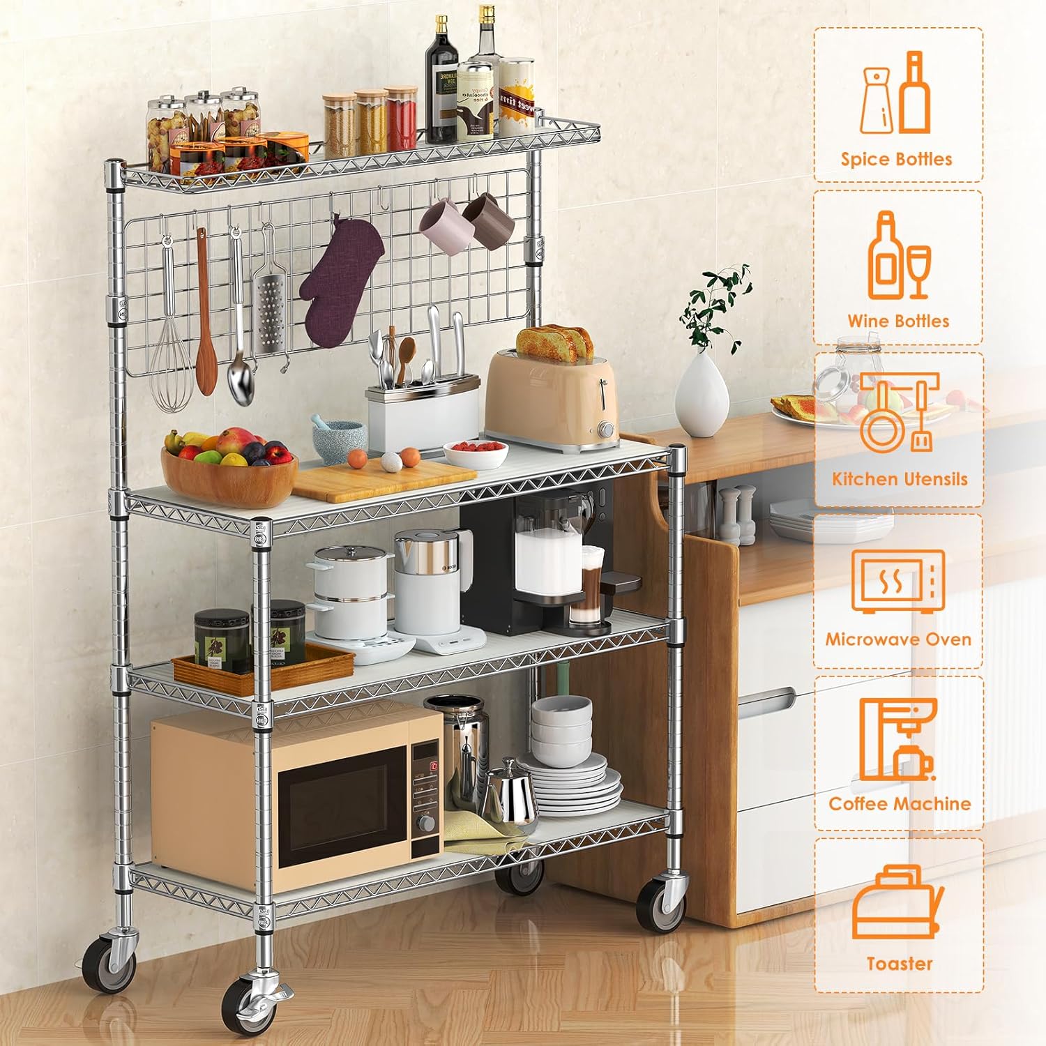 42-Inch Microwave Stand with S - Commercial Kitchen Images recensie en prijs