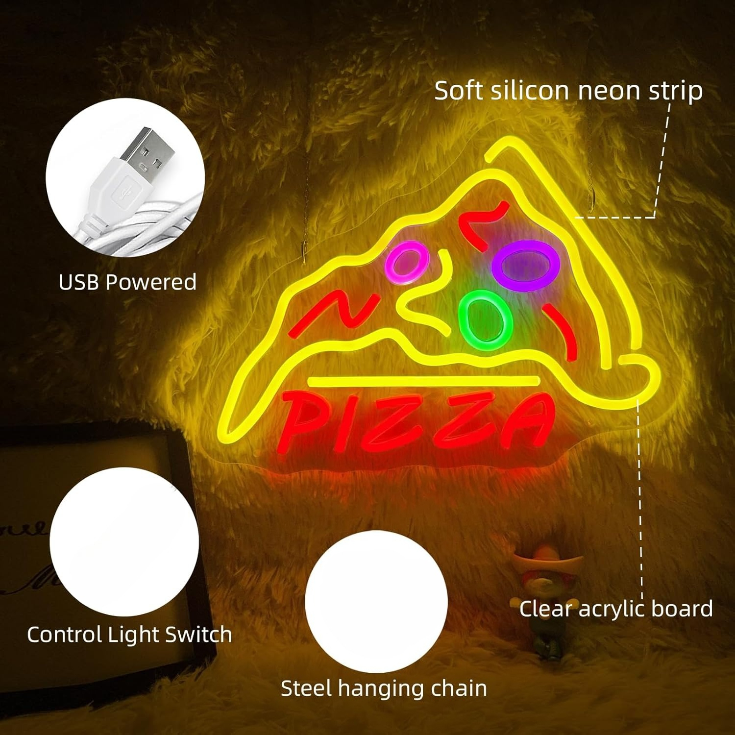Pizza Neon Sign Bussiness Art  - Commercial Kitchen Store recensie en prijs