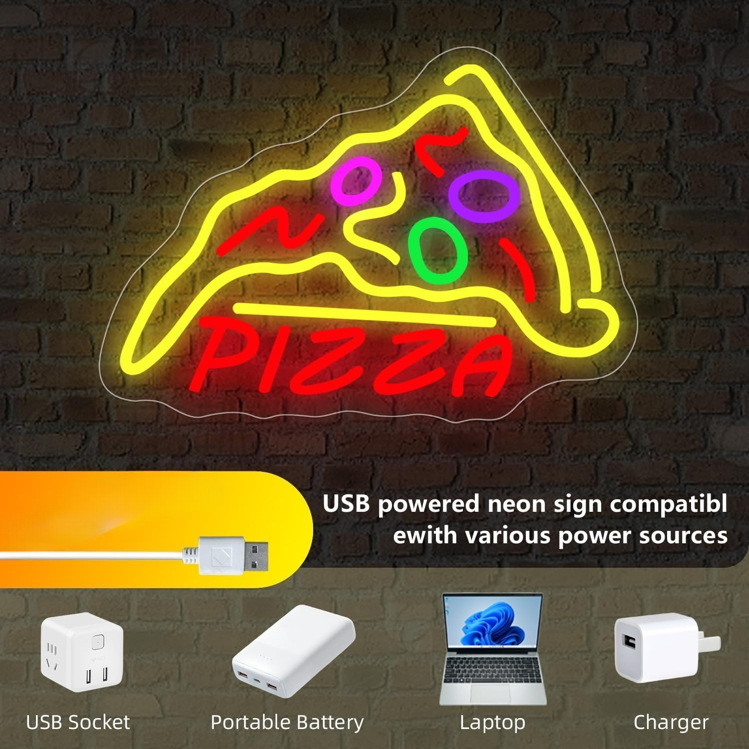 Pizza Neon Sign Bussiness Art  - Commercial Kitchen Store recensie en prijs