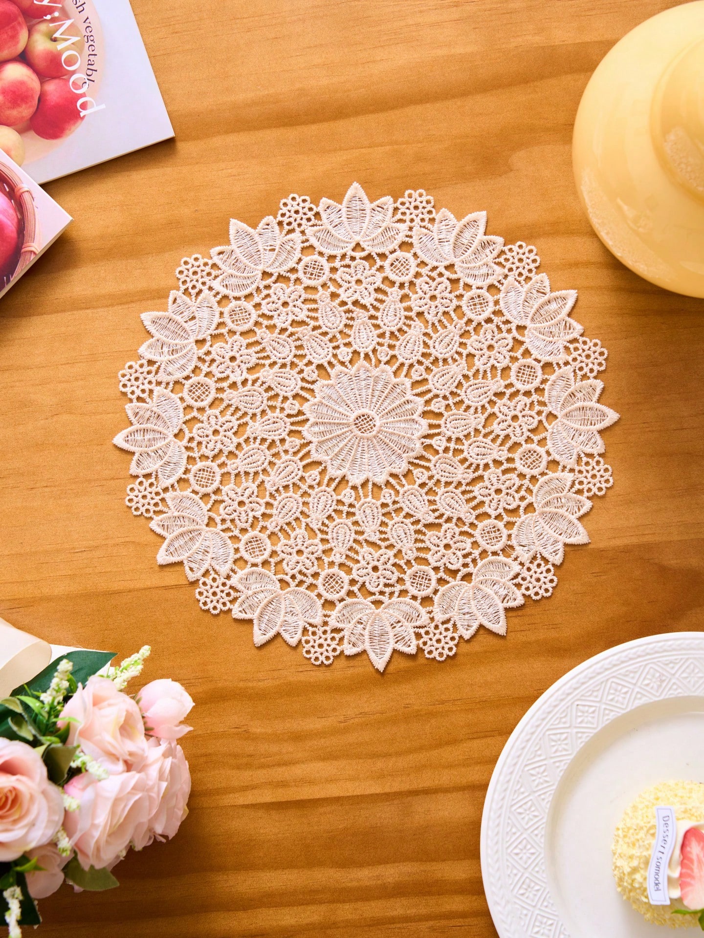 1/2/4/6pcs Ditsy Floral Embroi - Commercial Kitchen Table recensie en prijs