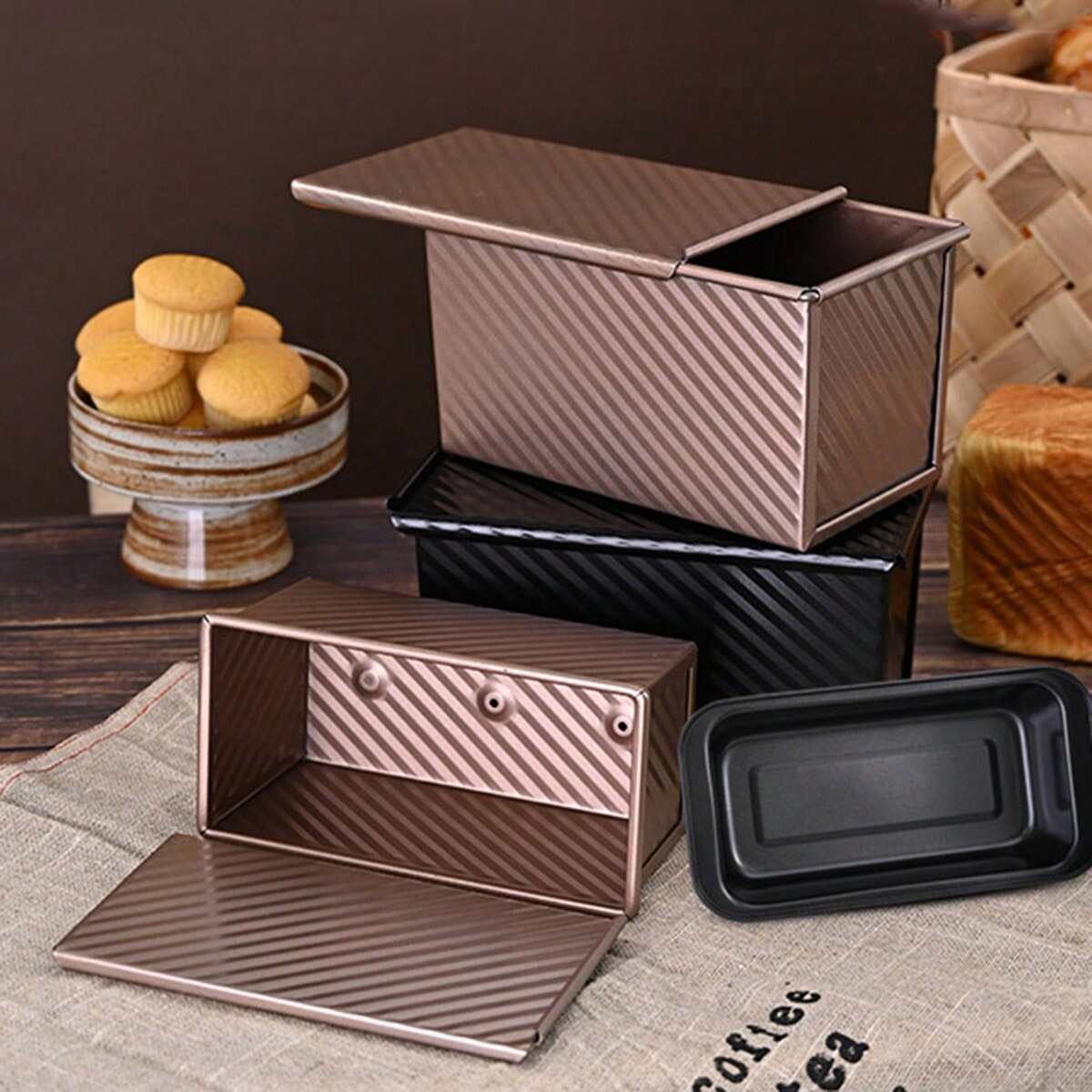 1pc Golden  Loaf Pan with Lid  - Rotary Bakery Oven recensie en prijs