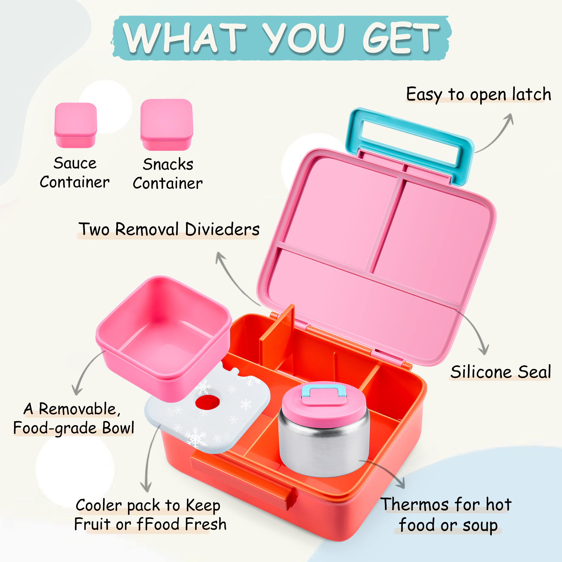 Bento Lunch Box for Kids with  - Food Warmer Display recensie en prijs