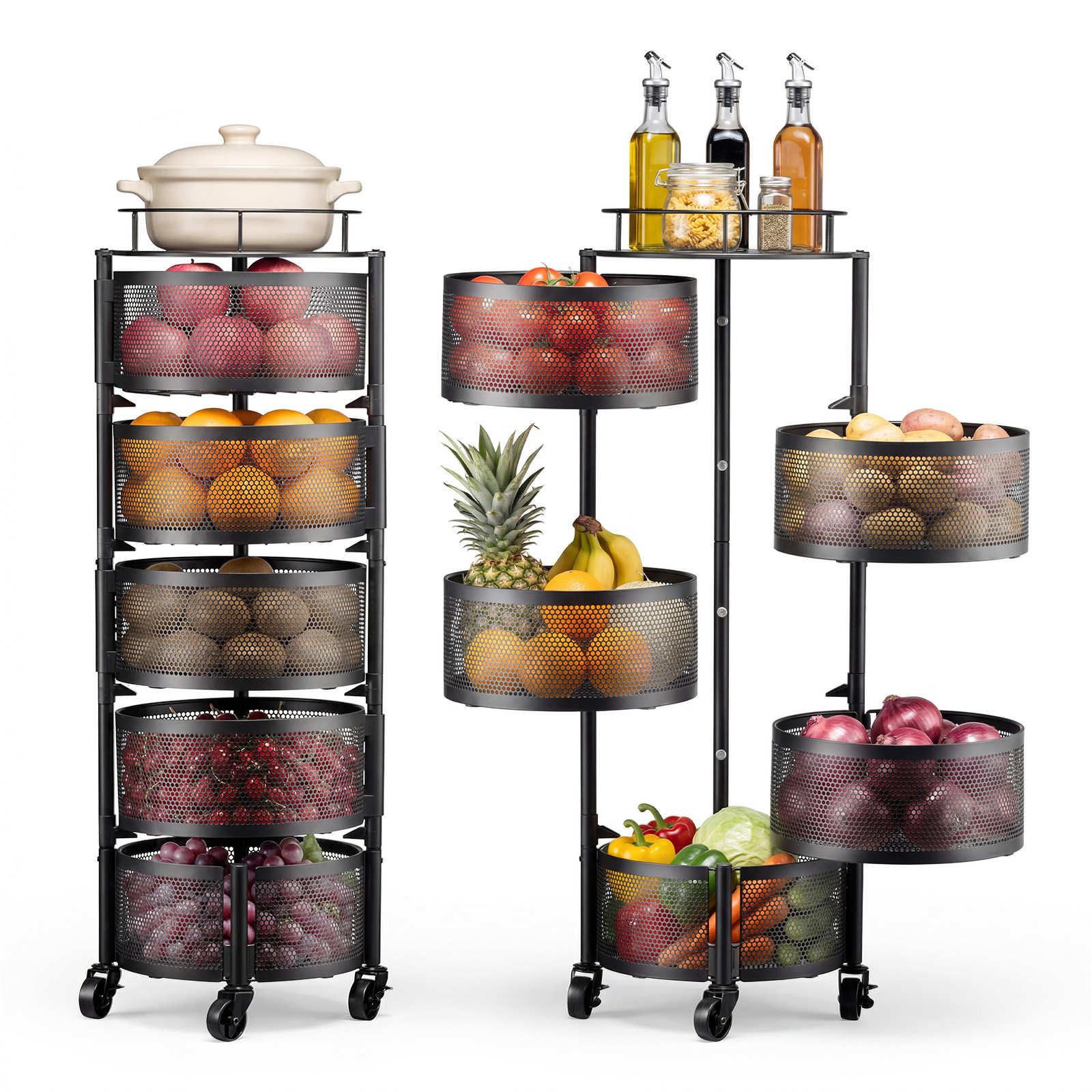 SucceBuy 5 Tier Rotating Stora - Commercial Kitchen On Wheels recensie en prijs