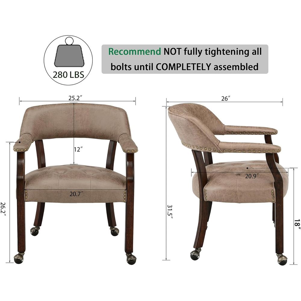 Rolling Dining Chairs with Cas - Commercial Kitchen On Wheels recensie en prijs