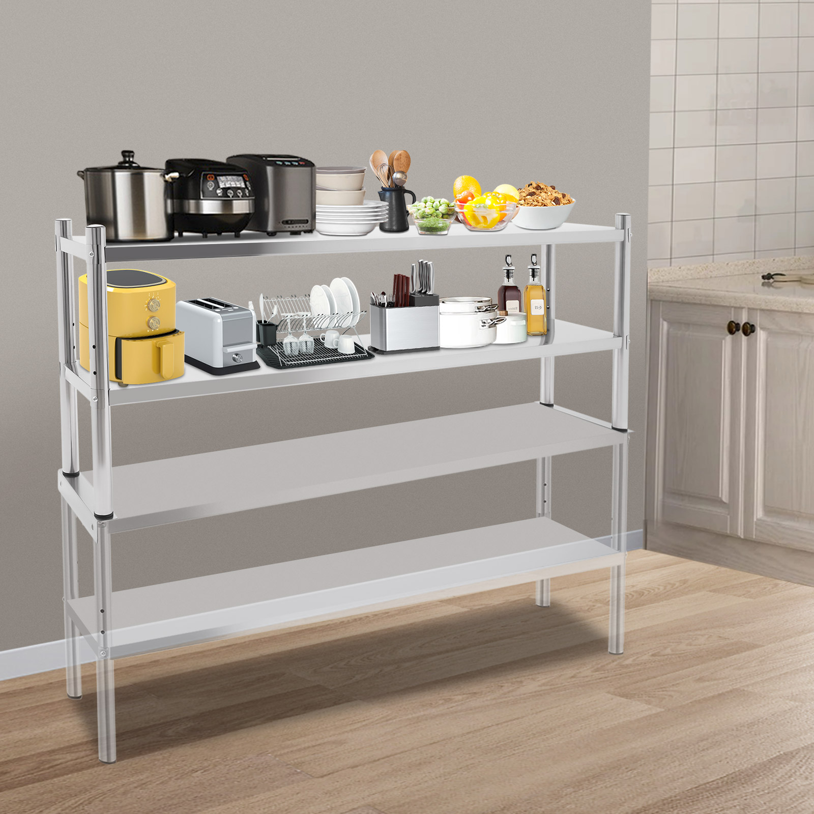 2 Tier Stainless Steel Shelvin - Commercial Kitchen Table recensie en prijs