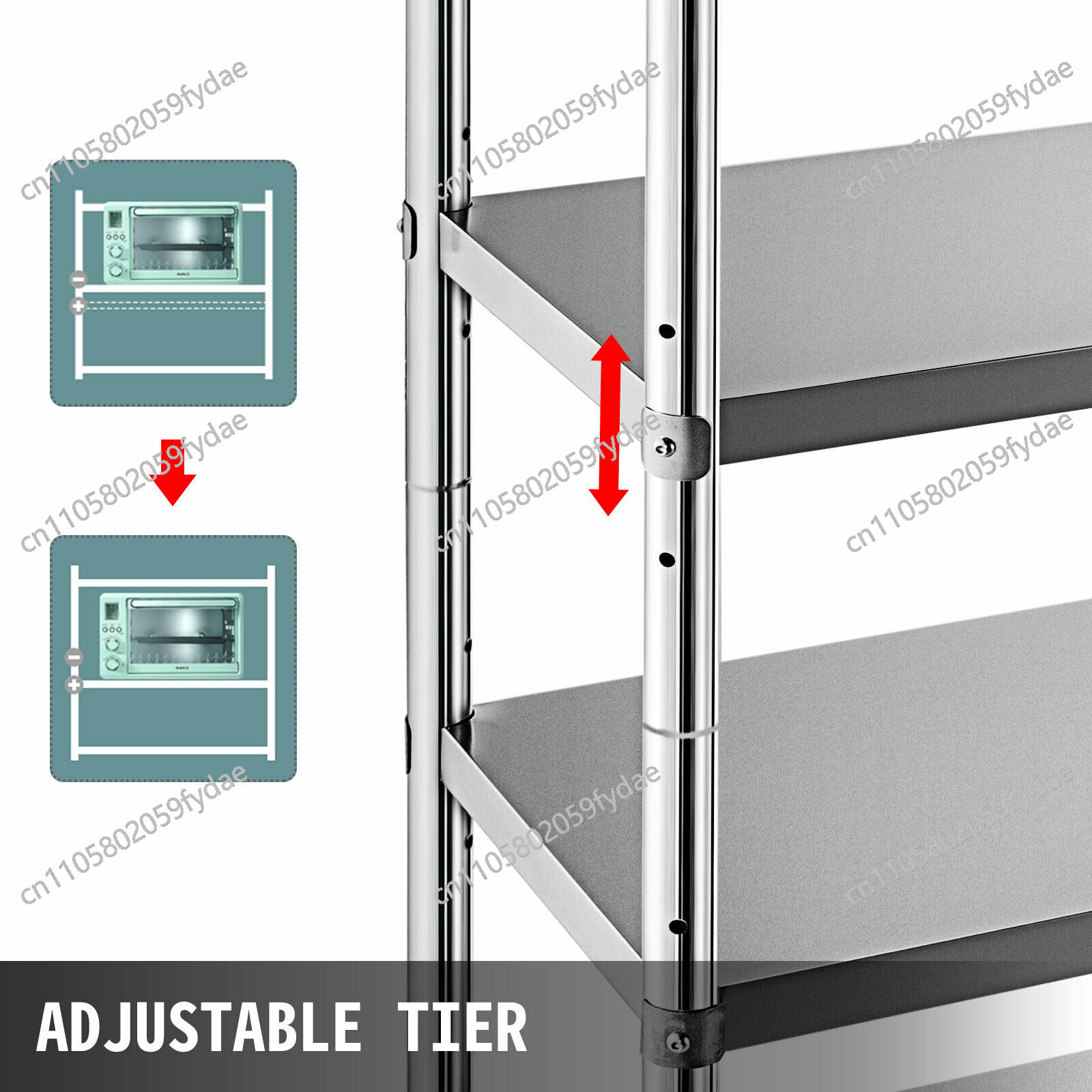 For 4-Tier Stainless Steel Com - Commercial Kitchen Store recensie en prijs